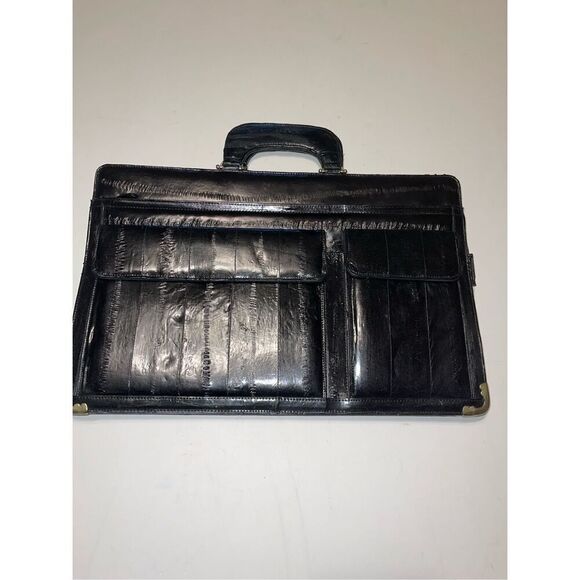 Black Eel Skin Briefcase